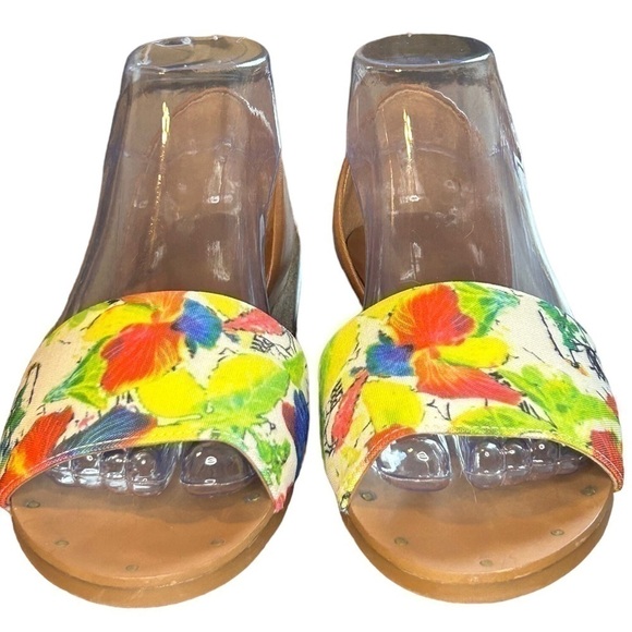 Gianni Bini Pool Party Floral Women’s Open Toe Closed Heel Sandals Size-7.5 NWOT - Picture 2 of 7